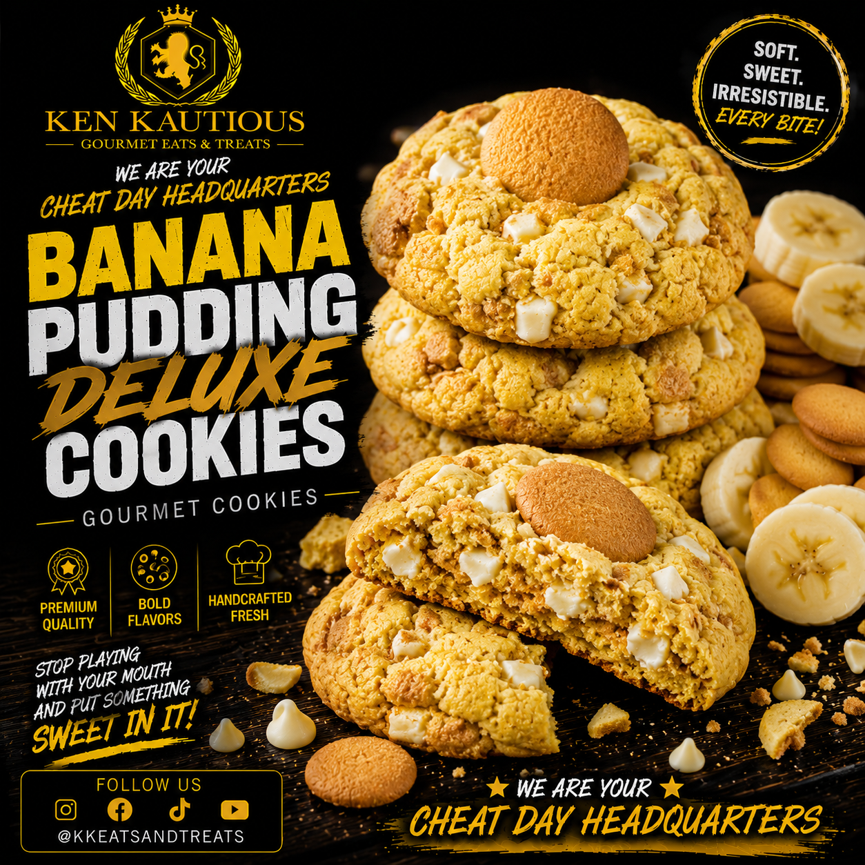 Banana Pudding Deluxe Cookie (3pc)