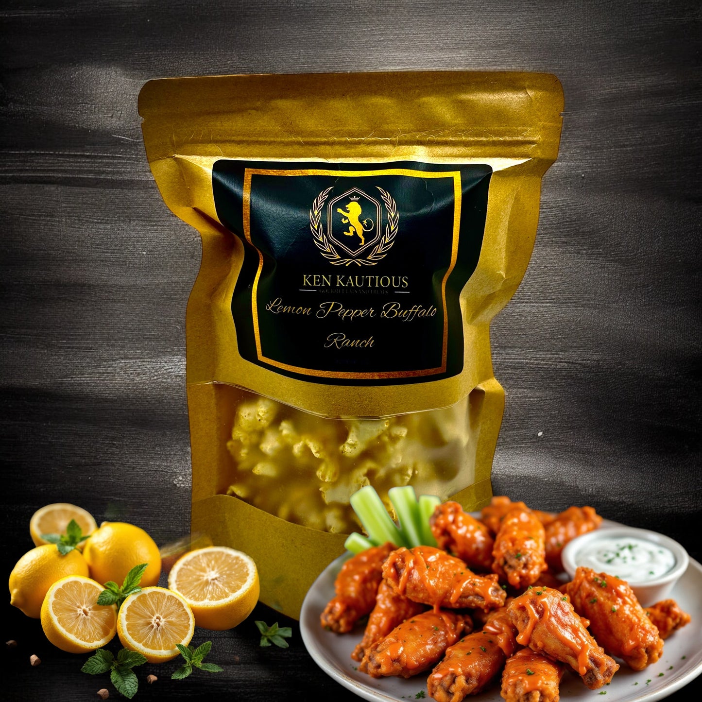 Lemon Pepper Buffalo Ranch Gourmet Popcorn