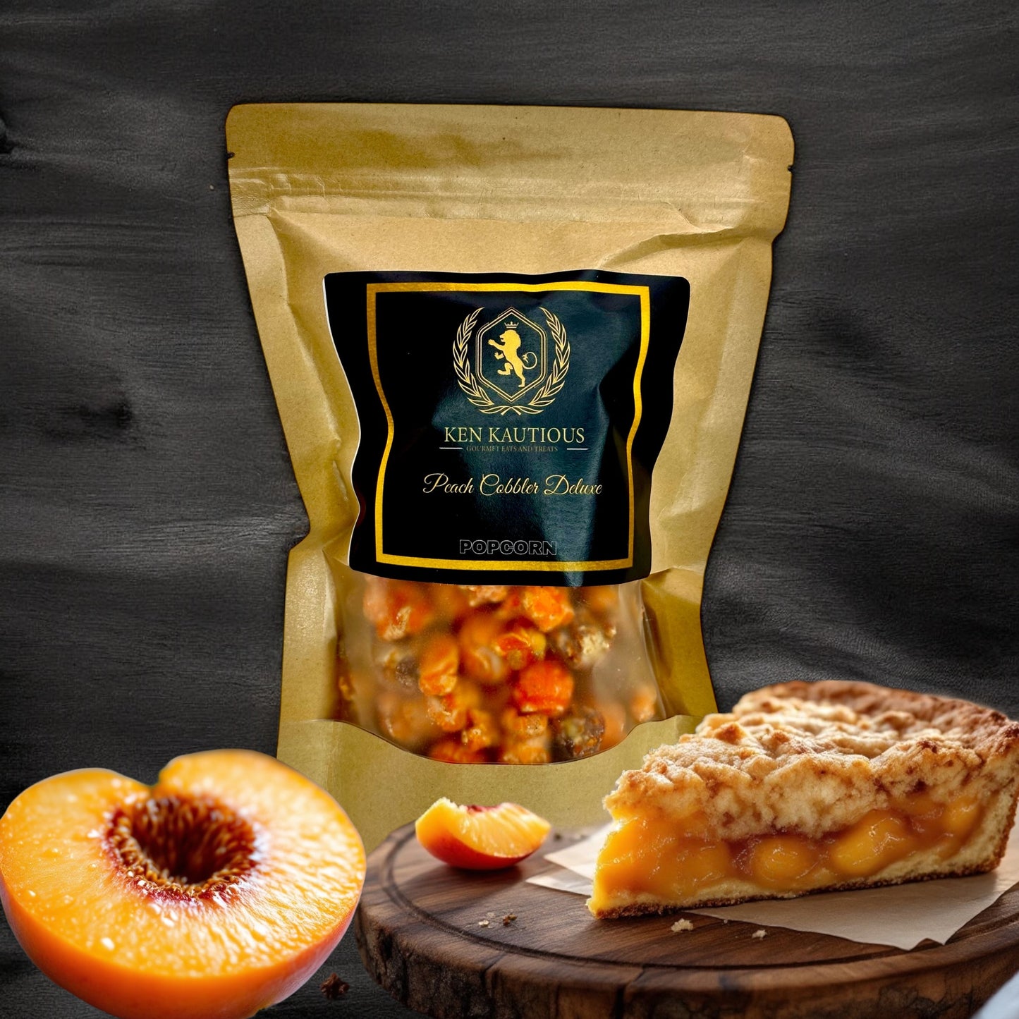 Peach Cobbler Deluxe Popcorn