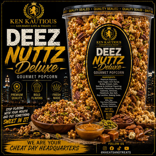 Deez Nuttz Deluxe Gourmet Popcorn