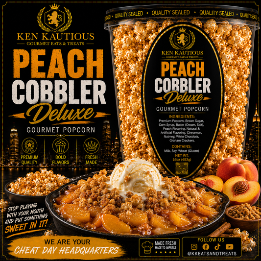 Peach Cobbler Deluxe Popcorn
