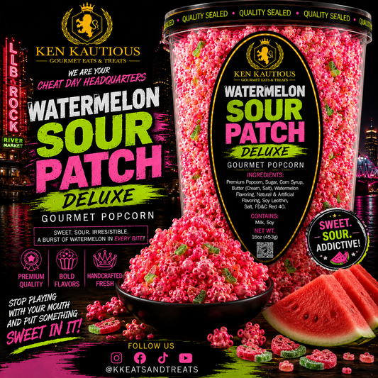 Watermelon Sour Patch Gourmet Popcorn