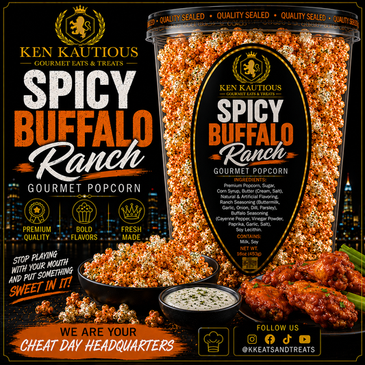 Spicy Buffalo Ranch Gourmet Popcorn